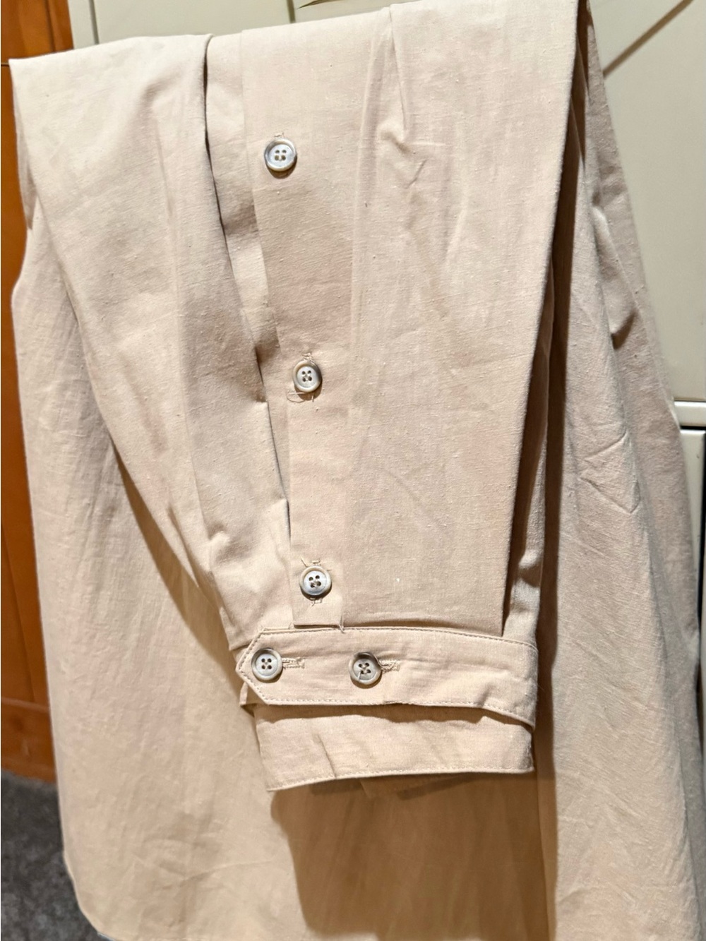 Midi Skirt in Light Beige - Women